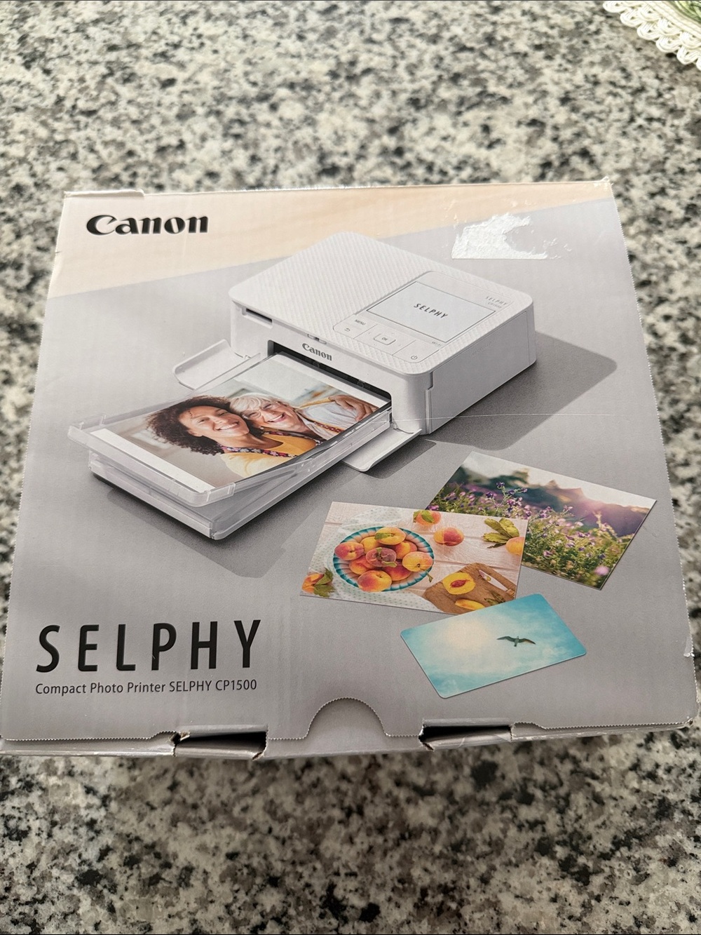 Canon SELPHY CP1500 Compact Photo Printer - White